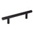 Hardware Resources 156 mm (6-1/8") Overall Length 7/16" Diameter Steel Cabinet Bar Pull with Beveled Ends - 96 mm center-to-center Holes - Screws Included - Matte Black - 156MB
