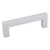 Hardware Resources 3-3/8" Overall Length Square Bar Pull - 3" center-to-center Holes - Screws Included - Matte Silver - 625-3MS
