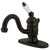 Kingston Brass Single Handle Lavatory Faucet with Pop-Up Drain & Optional Deck Plate - Oil Rubbed Bronze KB3405PL