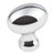 Hardware Resources 3990-PC 1-3/16" Overall Length Football Cabinet Knob - Screws Included - Polished Chrome