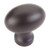 Hardware Resources 3990-ORB 1-3/16" Overall Length Football Cabinet Knob - Screws Included - Dark Bronze