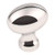 Hardware Resources 3990-NI 1-3/16" Overall Length Football Cabinet Knob - Screws Included - Polished Nickel
