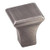 Hardware Resources 7/8" Overall Length Square Cabinet Knob - Screws Included - Brushed Pewter - 972S-BNBDL