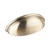 Hardware Resources 3-11/16" Overall Length Small Cup Cabinet Pull - Screws Included - Brushed Antique Brass - 2981AB