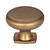 Hardware Resources MO6303SBZ 1-3/8" Diameter Forged Look Flat Bottom Cabinet Knob - Screws Included - Satin Bronze