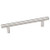 Hardware Resources 176 mm (6-15/16") Overall Length 7/16" Diameter Steel Cabinet Bar Pull with Beveled Ends - Screws Included - 128 mm center-to-center Holes - Satin Nickel - 176SN