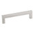 Hardware Resources 625-96SN 105mm Overall Length Square Cabinet Bar Pull - 96 mm center-to-center Holes - Screws Included - Satin Nickel