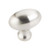 Hardware Resources 3991SN 1-9/16" Overall Length Football Cabinet Knob - Screws Included - Satin Nickel