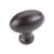 Hardware Resources 3991ORB 1-9/16" Overall Length Football Cabinet Knob - Screws Included - Dark Bronze