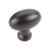 Hardware Resources 1-9/16" Overall Length Football Cabinet Knob - Screws Included - Dark Bronze - 3991ORB