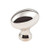 Hardware Resources 1-9/16" Overall Length Football Cabinet Knob - Screws Included - Polished Nickel - 3991NI