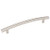 Hardware Resources 6-9/16" Overall Length Cabinet Pull - Screws Included - 128 mm center-to-center Holes - Satin Nickel - 406-128SN