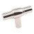 Hardware Resources 885L-NI 2" Overall Length Cabinet "T" Knob - Screws Included - Polished Nickel