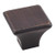 Hardware Resources 1-1/4" Overall Length Square Cabinet Knob - Screws Included - Brushed Oil Rubbed Bronze - 972L-DBAC