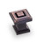Hardware Resources 585DBAC 1" Overall Length Square Cabinet Knob - Screws Included - Brushed Oil Rubbed Bronze