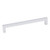 Hardware Resources 169mm Overall Length Square Cabinet Bar Pull - 160 mm center-to-center Holes - Screws Included - Matte Silver - 625-160MS