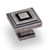 Hardware Resources 1-1/4" Overall Length Square Cabinet Knob - Screws Included - Distressed Pewter - 585L-DP