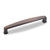 Hardware Resources 1092-128DBAC 5-9/16" Overall Length Plain Square Cabinet Pull - Screws Included - 128 mm center-to-center Holes - Brushed Oil Rubbed Bronze