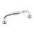 Hardware Resources 4-1/2" Overall Length Cabinet Pull - 96 mm center-to-center Holes - Screws Included - Polished Chrome - 658-96PC