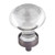 Hardware Resources G120BNBDL 1-7/16" Diameter Glass Button Cabinet Knob - Screws Included - Brushed Pewter