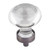 Hardware Resources 1-7/16" Diameter Glass Button Cabinet Knob - Screws Included - Brushed Pewter - G120BNBDL