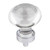 Hardware Resources 1-7/16" Diameter Glass Button Cabinet Knob - Screws Included - Polished Chrome - G120PC