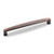 Hardware Resources 6-13/16" Overall Length Plain Square Cabinet Pull - 160 mm center-to-center Holes - Screws Included - Brushed Oil Rubbed Bronze - 1092-160DBAC