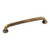 Hardware Resources 7-1/8" Overall Length Gavel Cabinet Pull - 160 mm center-to-center Holes - Screws Included - Antique Brushed Satin Brass - 527-160ABSB