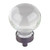 Hardware Resources G130L-DBAC 1-3/8" Diameter Glass Sphere Cabinet Knob - Screws Included - Brushed Oil Rubbed Bronze