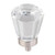 Hardware Resources 1-1/4" Diameter Glass Tapered Cabinet Knob - Screws Included - Satin Nickel - G150L-SN