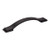 Hardware Resources 6-13/16" Overall Length Strap Cabinet Pull - Screws Included - 128 mm center-to-center Holes - Matte Black - 80152-128MB