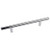 Hardware Resources (22-1/16") Overall Length 7/16" Diameter Steel Cabinet Bar Pull with Beveled Ends - 480 mm center-to-center Holes - Polished Chrome - 560PC