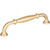 Hardware Resources 5-13/16" Overall Length Cabinet Pull - Screws Included - 128 mm center-to-center Holes - Brushed Gold - 658-128BG