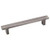 Hardware Resources 6-3/8" Overall Length Rectangle Cabinet Pull - Screws Included - 128 mm center-to-center Holes - Brushed Pewter - 867-128BNBDL