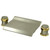 Kingston Brass Two Handle Waterfall Roman Tub Filler Faucet - Brushed Nickel/Polished Brass - KS2249AR
