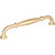 Hardware Resources 7-1/16" Overall Length Cabinet Pull - 160 mm center-to-center Holes - Screws Included - Brushed Gold - 658-160BG