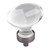 Hardware Resources G110L-BNBDL 1-5/8" Overall Length Glass Football Cabinet Knob - Screws Included - Brushed Pewter