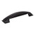 Hardware Resources 6-1/4" Overall Length Pillow Top Cabinet Cup Pull - Screws Included - 128 mm center-to-center Holes - Matte Black - 436-128MB