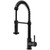 Vigo Edison Pull-Down Spray Kitchen Faucet In Stainless Steel/Matte Black