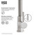 Vigo VG02003STK2 Brant Pull-Down Spray Kitchen Faucet With Soap Dispenser In Stainless Steel