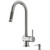 Vigo VG02008STK2 Gramercy Pull-Down Kitchen Faucet With Soap Dispenser In Stainless Steel
