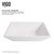 Vigo Vinca Matte Stone Vessel Bathroom Sink - 13 3/4 inch