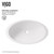 Vigo Wisteria Matte Stone Vessel Bathroom Sink - 13 1/2 inch