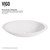 Vigo Wisteria Matte Stone Vessel Bathroom Sink - 13 1/2 inch