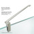 Vigo 32 in. L x 32 in. W x 79 in. H Monteray Frameless Shower Enclosure With Base and with Brushed Nickel Hardware