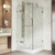 Vigo 32 in. L x 32 in. W x 79 in. H Monteray Frameless Shower Enclosure With Base and with Brushed Nickel Hardware