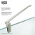 Vigo VG6011BNCL363W Monteray Frameless Shower Enclosure With Base and with Brushed Nickel Hardware