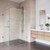 Vigo 46 in. L x 34 in. W x 73 in. H Pacifica Frameless Shower Enclosure with Brushed Nickel Hardware