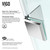 Vigo 36 in. L x 48 in. W x 79 in. H Pacifica Frameless Shower Enclosure With Left Sided Opening And Base and with Chrome Hardware