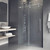 Vigo VG6041CHCL6474 Elan Adjustable Frameless Sliding Shower Door with Chrome Hardware